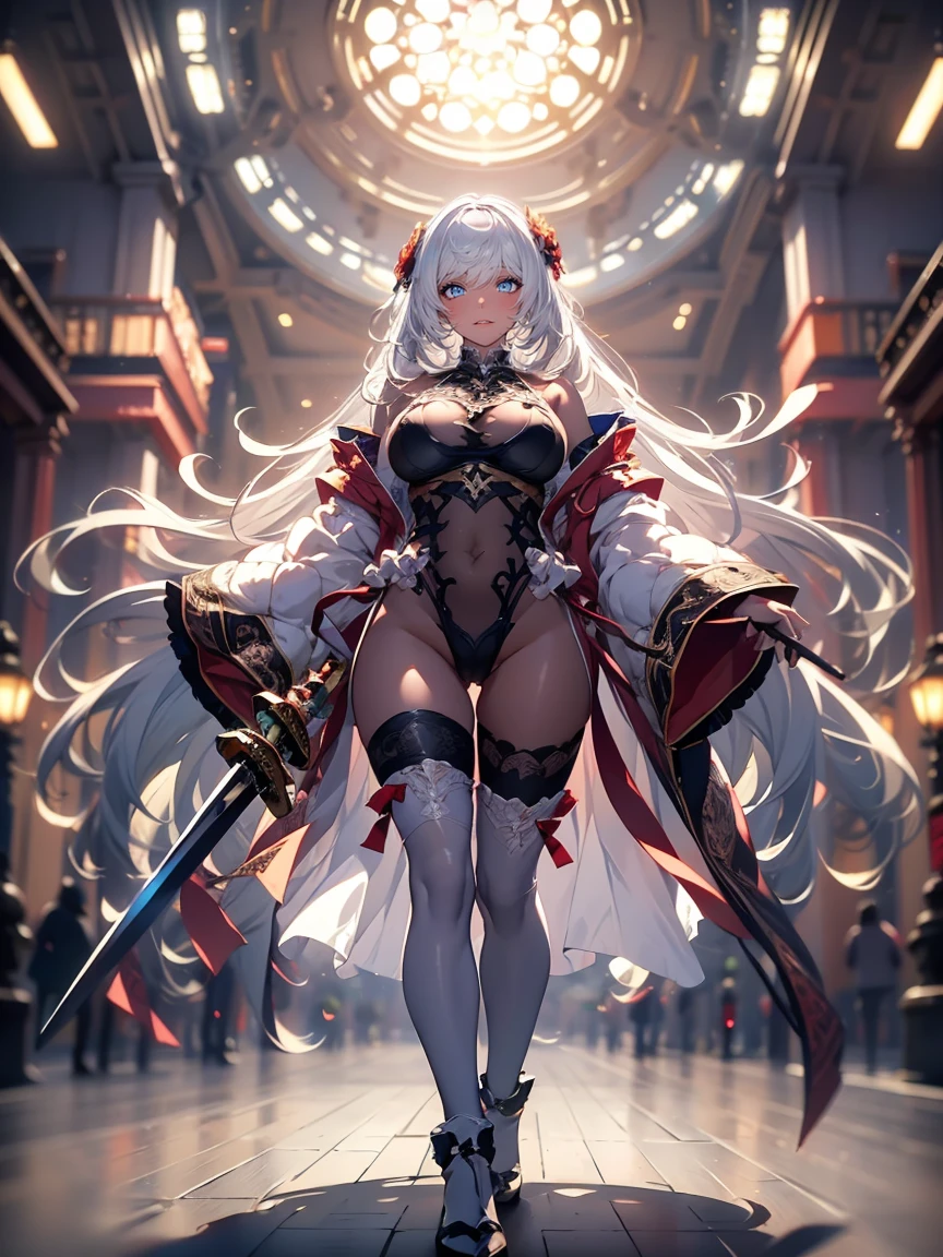 lewd nun,Wear an iron mask+,Long flowing blonde hair,(Wear an iron mask:2.0)and armor,Wearing an iron mask and armor,Long face,Long face,Long face shape