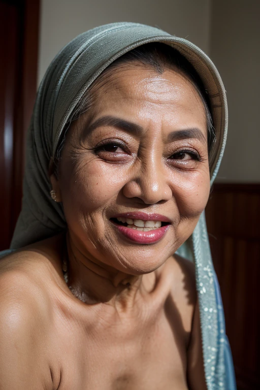 ((Naked Colourfull)), ((Old Lady :1.8)), (((VERY SHINY SKIN))), ((Gigantic tits:1.5)), seductive pose, ((Old lady:1.8)), (Happy smile), (((HIJAB MALAY GIRL))), masutepiece, High quality, UHD 32K, Realistic face, Realistic skin feeling , A Japanese Lady, 58 years old matured lady, (((FLAT CHEST))), (Night time at forest), ((look In front at the camera and SADNESS)), ((Floral Pattern)), ((wearing pastel lace strapless)), (face details: 1), (eye details: 1), ((round large breasts, cleavage)). Cute posed. proportional body. Ultra High Res. (realistic: 2), UHD, ((SHINY SKIN :1.5)), ((Floral Pattern)), (Lingerie). Beach
