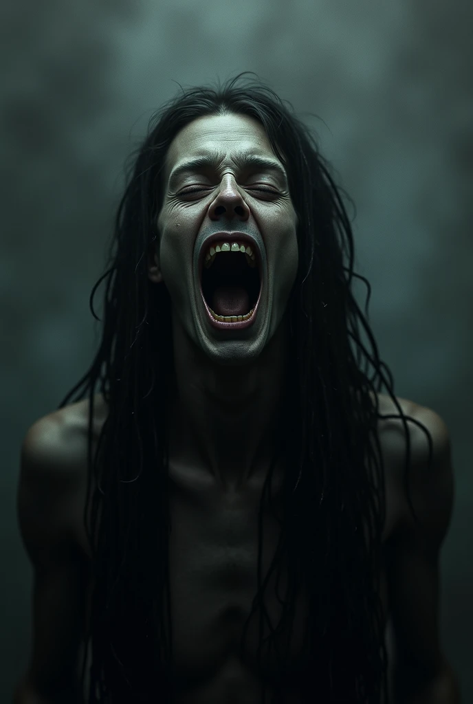 une personne qui meurt ou juste avant de mourir, la photo fait assez peur et n'est pas rassurante. PArfaite pour un bon hook