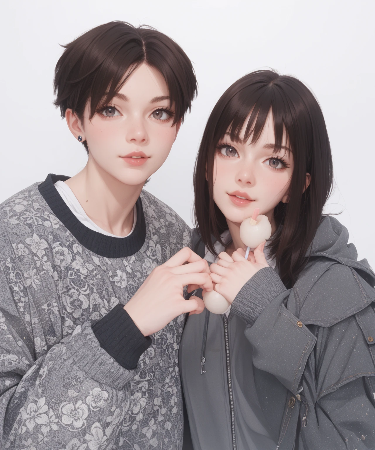 nude、naked、30-year-old woman、Mother,Married women,,Black Hair,Shortcuts、short hair、Casual wear、calm appearance、sweater、shirt、ポロshirt、Clothing patterns、Clothing Design、whole body、 Hand on the chest that is being held、My breasts are being massaged、A man is rubbing my breasts、Man&#39;s arm、Adult male behind、Focusing on couples (Men and women)、後ろからMy breasts are being massaged、Two characters、A large number of hands、Hand on stomach、My arm is being grabbed、Soft Breasts、Five fingers、men and women、Glasses
