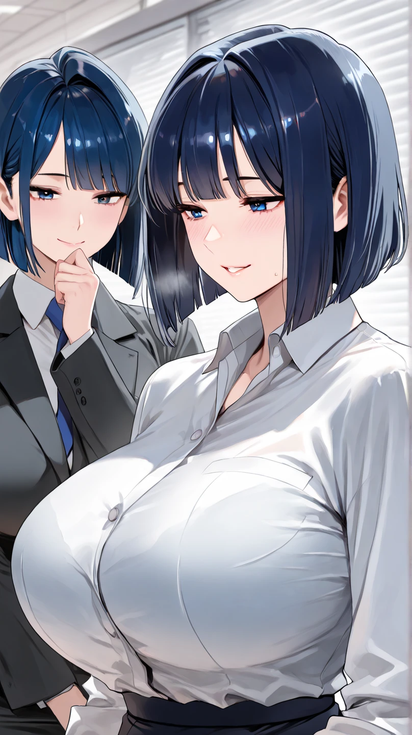masterpiece, best quality,anime style, 1 girl,(((slender body))), (((small breast))), ((((breastfeeding a baby)))), (((breast milk))),(((blue blazer,white shirt,pleated skirt,blue tie,black pantyhose,bra))),(((((3 penis monkey grabbing the gir))))),((((restrained, arms behind back)))),((((cum)))), (beautiful face), (((short hair))), (((straight hair))), ((((blue hair)))),detailed beautiful skin, (perfect hands, perfect anatomy),scream