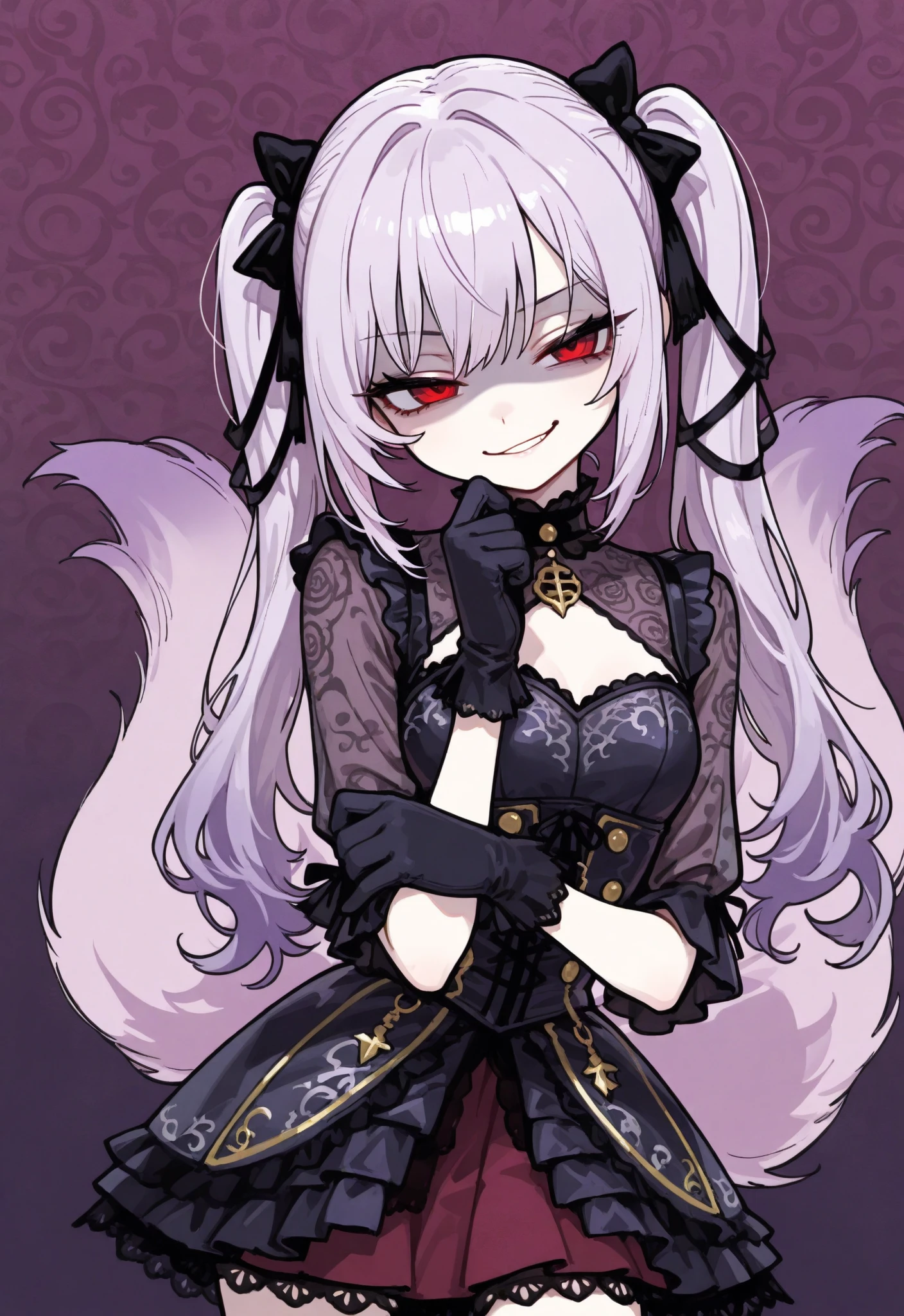 beautiful girl, long hair, light gold, purple eyes , sheep's ear, big breasts,Lolita dress, anime girl, pinkish red lips,Maid,sheep girl,sexy pose