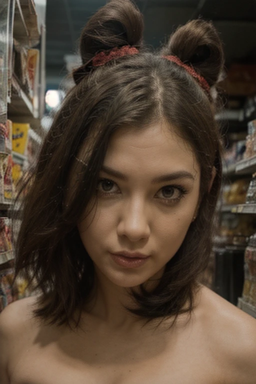 masterpiece,best quality,higher, Super sexy super cute Japanese girl、Hot, erotic and sexy lips、Big eyes、Drooping eyearilyn (;marilyn monroe face)、ASİAN,(brown race),dark skin,Dark brown, loosely wavy llong hair,1girl,NDGE、ponytail、Super big、sexual excitement、(((A super sexy and super cute with shoulder-length brown pigtails, aqua eyes, and hair tied at both sides with pink ribbons, enjoying a UFO catcher in an arcade. The character is wearing a trendy outfit with a mix of Japanese and Western fashion, including a stylish jacket, a skirt, and fashionable shoes. The arcade is vibrant with colorful machines, neon lights, and a lively atmosphere. The character is reaching out with a determined expression, trying to catch a plush toy. The background includes other arcade games and a few people having fun, capturing the energetic and fun environment of the arcade.))、(((Super big)))Cute smile