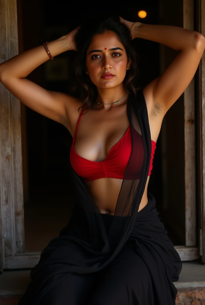 Create a digital artwork of a 28-year-old Latina with hyper-realistic features, very few freckles, red dress and an Instagram-inspired atmosphere (mood: 1.8), capturing the essence of an Instagram influencer's aesthetic, super realistic texture face , ultra realistic, meticulously detailed, eyes, without makeup, natural make up, looking directly at the camera, face with artgram, subtle makeup , medium to large size bust, in the city