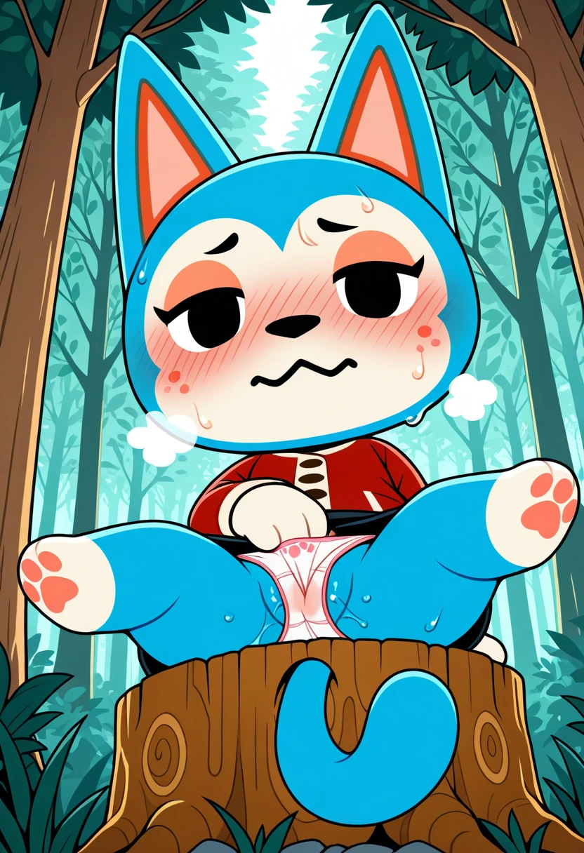 score_9,score_8_up,score_7_up, source_cartoon, source_furry, kemono style, ralsei from deltarune, Anthro furry goat boy, pink horns, pink eyes, tall feminine body, hourglass figure, fully naked, nude, white furry body, sex, doggystyle sex, he is getting fuxked in the ass by faceless human male, human male is cropped out, human male is grabbing him by the arms, shocked expression, :O, on a bed,