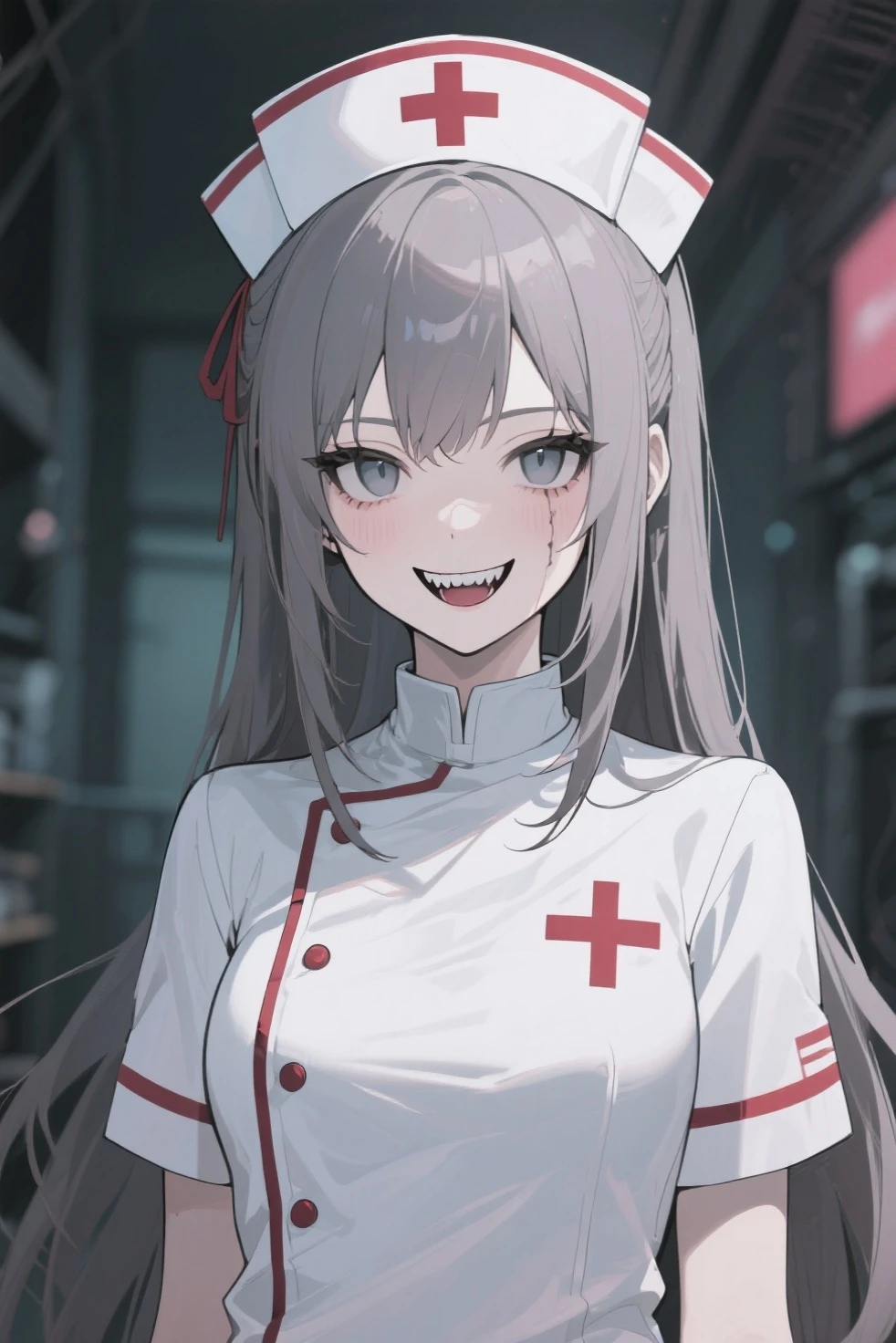 (((((obra-prima))))), (((((melhor qualidade))))), High, ((((1Kei)))), ((((((Ultra-detailed blue hands and eyes)))))), ((((1girl)))), ((Formoso)), ((((((cabelo longo)))))), ((((((((((Sorriso sombrio feminino e cativante)))))))))), ((((((((((She has a knife in her right hand with blood)))))))))), ((((((((((blood)))))))))), ((((sozinha)))), ((((((Uma garota com cabelo grisalho longo e olhos azuis)))))), (((fita))), (((franja))), (((鎖骨))), ((((cabelo grisalho)))), ((((((Saia preta na altura do joelho)))))), ((((((((meias pretas compridas)))))))), (((faixa de cabelo preta))), (((neck ribbon))), (((cabelo entre os olhos))), ((((middlebreasts)))), ((((There is only one person)))), ((((adolescente de 15 anos)))), (((uniforme escolar feminino camisa branca jaqueta preta jaqueta aberta saia preta longa))), ((corpo inteiro anatomicamente correto)), (((pernas femininas normais))), ((usa sapatos pretos)), ((Detailed full scenario)), ((mystery)), ((Tempo tenso)), Postura equilibrada, blush sutil | | | | | |, Pingente de cristal BREAK golden hour, (Rim lighting): 1.2, tons quentes, Brilho lunar, sombras suaves, noite, cores vibrantes, painterly effect, dreamy atmosphere BREAK scenic lake, montanhas distantes, salgueiro, calm water, reflection, nuvens iluminadas pela lua, (((Dark scenery and terror))), (((((Vista de corpo inteiro e escenario completamente detalhado))))), (((pegue a chave))), Ultra Detalhado, Arte Oficial, Unity 8k papel de parede, Zentangle, mandala
