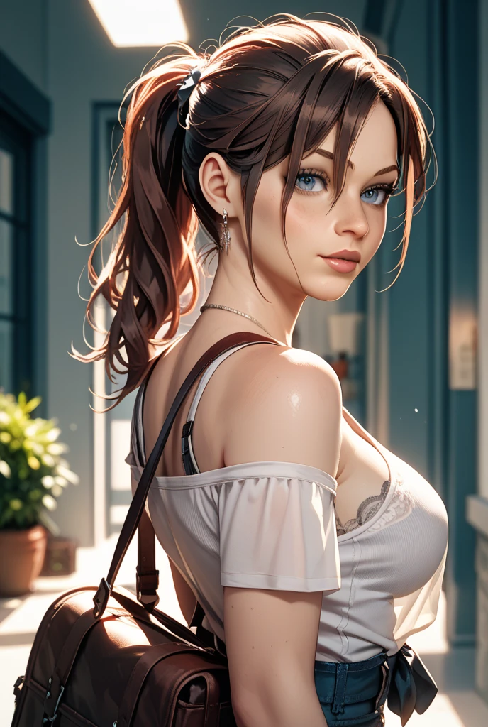 woman posing for a photo, (wearing deep_v-neck_dress:1.2), (long_ponytail_hairstyle:1.3),
good hand,4k, high-res, masterpiece, best quality, head:1.3,((Hasselblad photography)), finely detailed skin, sharp focus, (cinematic lighting), night, soft lighting, dynamic angle, [:(detailed face:1.2):0.2],(((5 stars hotel background))),