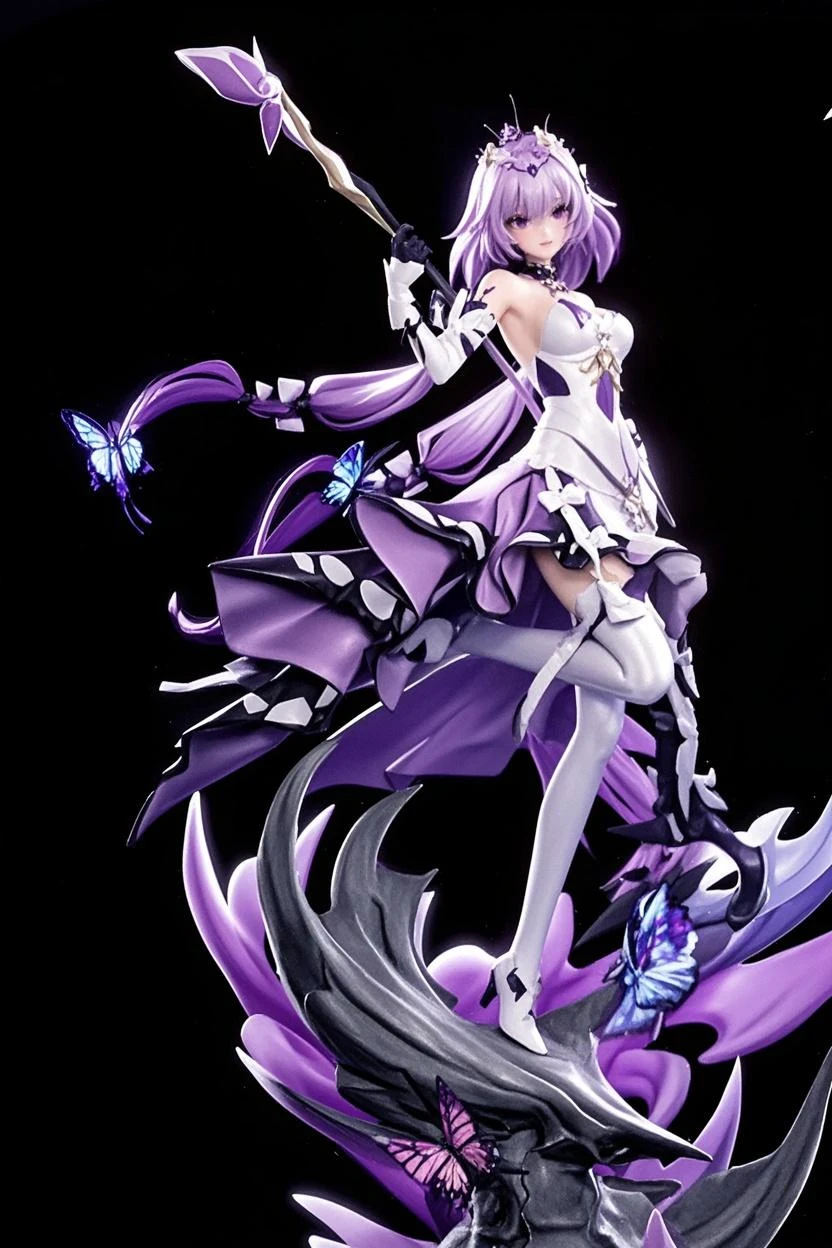 inapriestess, strapless dress, single thighhigh, single detached sleeve, black gloves, low wings, halo, detailed octopus tentacles, mole under eye, extreme muscular body, big breasts, 4 arms, full body.