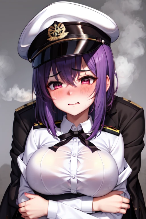 NSFW,((1 man and 1 woman,doing tit fuck)), Paizuri squeeze,paizuri,breasts blowjob,breast in 1penis,sophieatelier, short hair, skirt,long sleeves, jewelry, ahoge, frills, wide sleeves, necklace, coat, corset, head scarf, blue coat, collared coat,bed,Highest image quality,masterpiece