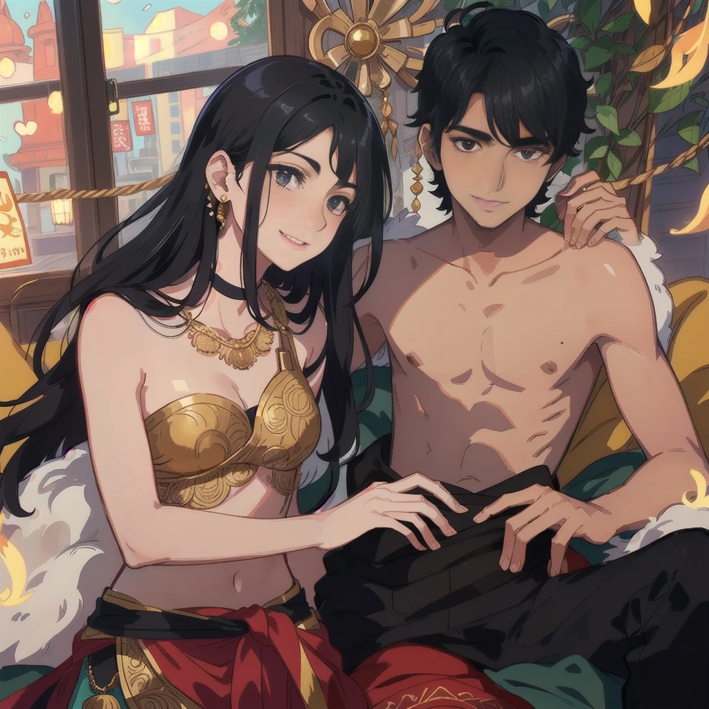 Male & female with filipino tribal outfit
