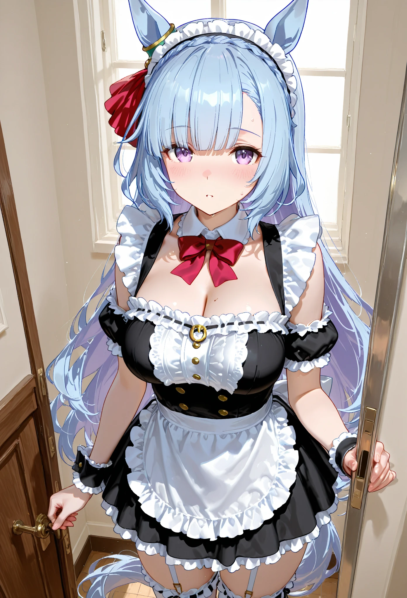 Re:Zero、Rem、Get caught by the bad guys、体中にロープで縛られもがくRem、Big Breasts、後ろ手に縛られているRem、