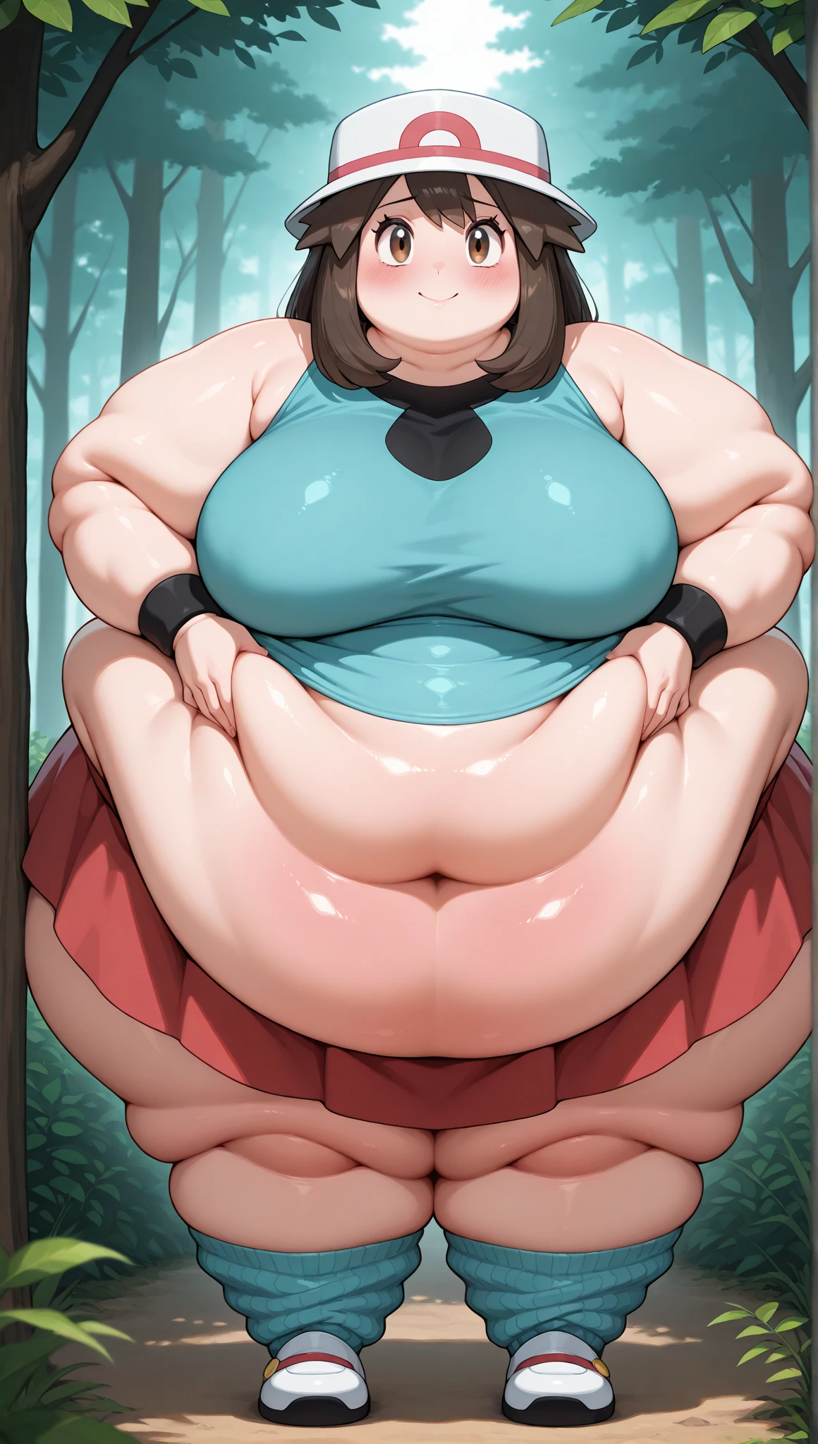 Anime Girls, Brown Hair, Long Hair, Afro、Glasses、Brown eyes, Are fat、Chubby、Voluptuous、obesity