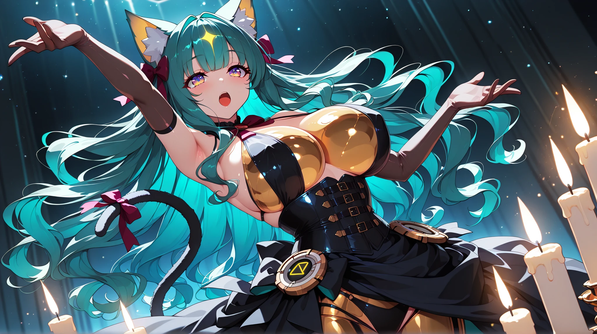 werewolf girl, ((fluffy skin)), paws on foots, fluffy fur on body, ((fangs)), ((claws)), tight slim crop top, cleavage, decolette, huge metal bracelets, huge metal collar, high over-the-knee boots, light green extremely_detailed_(lacy, fur, silk, satin)_(clothing, skirt), (light green clothing), detailed face, detailed beautiful shiny eyes, slit pupils, metallic reflections, futuristic city square, (tatooed, marked)_fit_muscular_body, (((1girl))), portrait, (full body), natural breasts, medium length hair, (masterpiece:1.4), (best quality:1.4), 1girl, photorealistic, ultra detailed, ((Real image)), ((realistic skin)), ((realistic face)),(illustration:1.05), (beautiful:1.05), (beautiful detailed eyes:1.05), (cinematic light:1.1), Full body, hair voluminous, perfect and well designed eyes, beautiful and delicate face, fair skin, real skin, (face detail), pores, super high resolution, 8k, parameters Best quality, masterpiece, super high resolution, (Realistic 2.0), More details, detailed skin, beautiful and aesthetic:1.2, fractal art:1.4, 16K, HDR, RTX, Ray Tracing, Radiosity, Anisotropic Filtering, Subsurface Scattering, light green neon, futuristic, vibrant colors, (((seductive laying)))