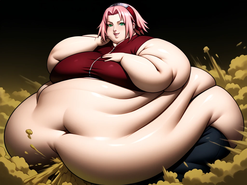 One in the picture, looks at me, very wide hips, black bikini , Red hair , Giant breasts, very thick thighs , Smirks, Snide look
