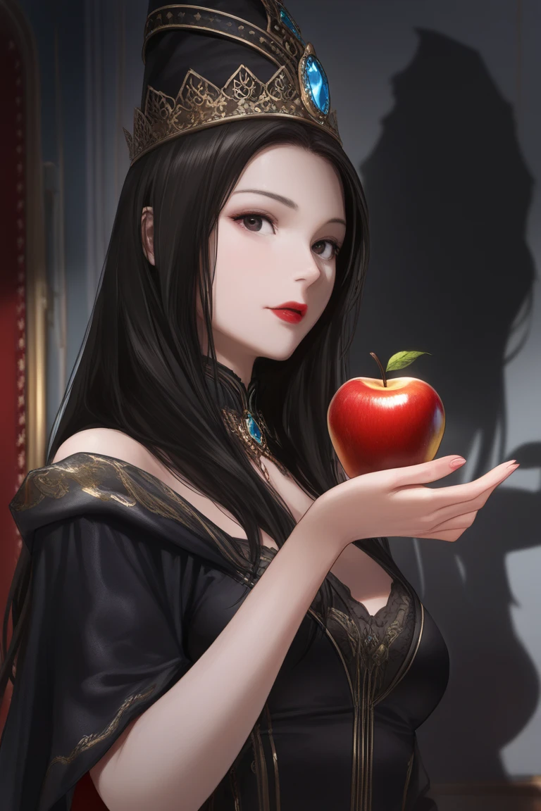 1 beautiful snake goddess, close-up of a woman in red dress, holding an ice lotus in her hand, beautiful fantasy queen, true goddess, inspired by Du Quynh, honest woman attractive beauty, red lips, big and round breasts, sharp eyeliner colored eyes, ornate bikini armor, beautiful warrior woman, aesthetics, aesthetic red painted nails, goddess, woman in red armor, wearing red shoes, beautiful fantasy queen, beautiful rendering of the Tang dynasty, upper body,