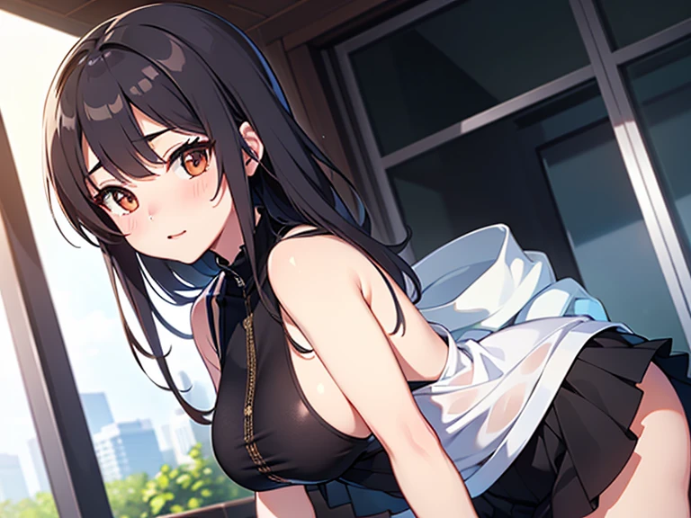 {Highest quality}, {so beautiful}, {Very detailed}, {Best illustrations}, Browsing Caution, Realistic, masterpiece, Highest quality, (Beautiful Eyes), 1 high school girl, Huge breasts, Sweat, night, Outdoor, Vibrant restaurant, Micro Bikini, ひものみのMicro Bikini, Grin, Wet Face, Wet body, ponytail, Earrings, White apron, Puff short sleeves, Small tray, Central opening, 、Camel Toe, Great tit, Nipple puffs, Cleavage, Plump, Super big breasts, Super big ass, Squat, Spread your legs,