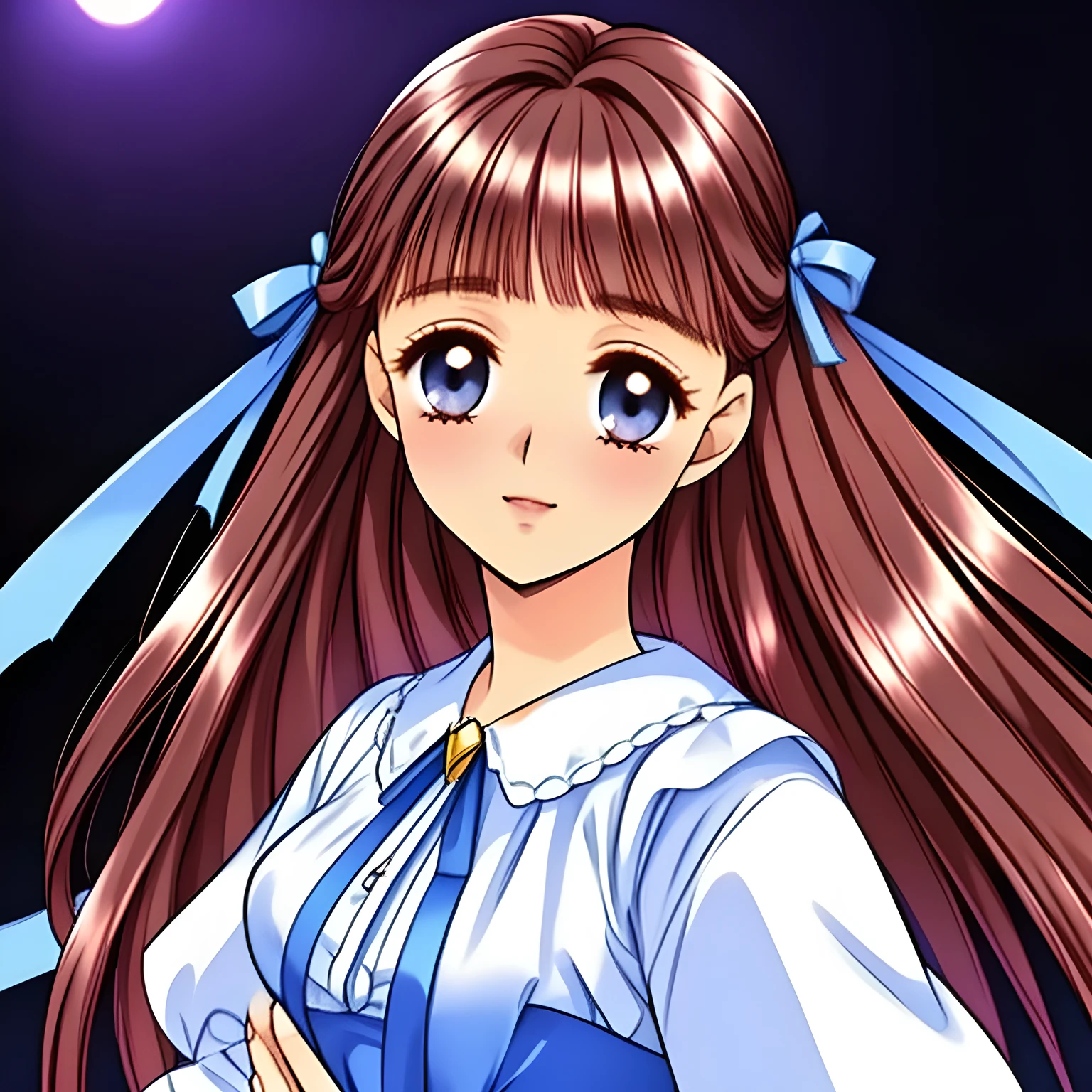 (highest quality, masterpiece:1.5), highest quality, High resolution, 1080p, 8K, (Too beautiful, ((Too much beloved)) noble grown beautiful beautiful lady with detailed is inviting me to the darkness at night: 1.4), (Happiest laugh with unreal beauty: 1.0), ((Blue Gorgeous Rococo-style gorgeous dress with many lovable ribbons: 1.6)), (Too beautiful dreamy eyes charm me), (Nothing background except the darkness to emphasize the beauty: 1.8), ((purity and neatness is very impressing): 1.8), (Full body shot), (Beautiful blue eyes), (shiny pink super-long wavy hair), (golden ear accessories and pendant), (Diamond rings)