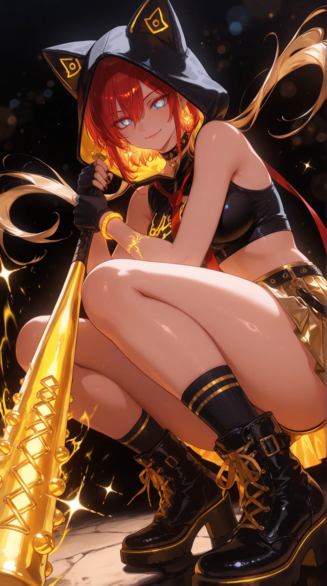 1 Girl,Surrounding music,Note,Light orange hair