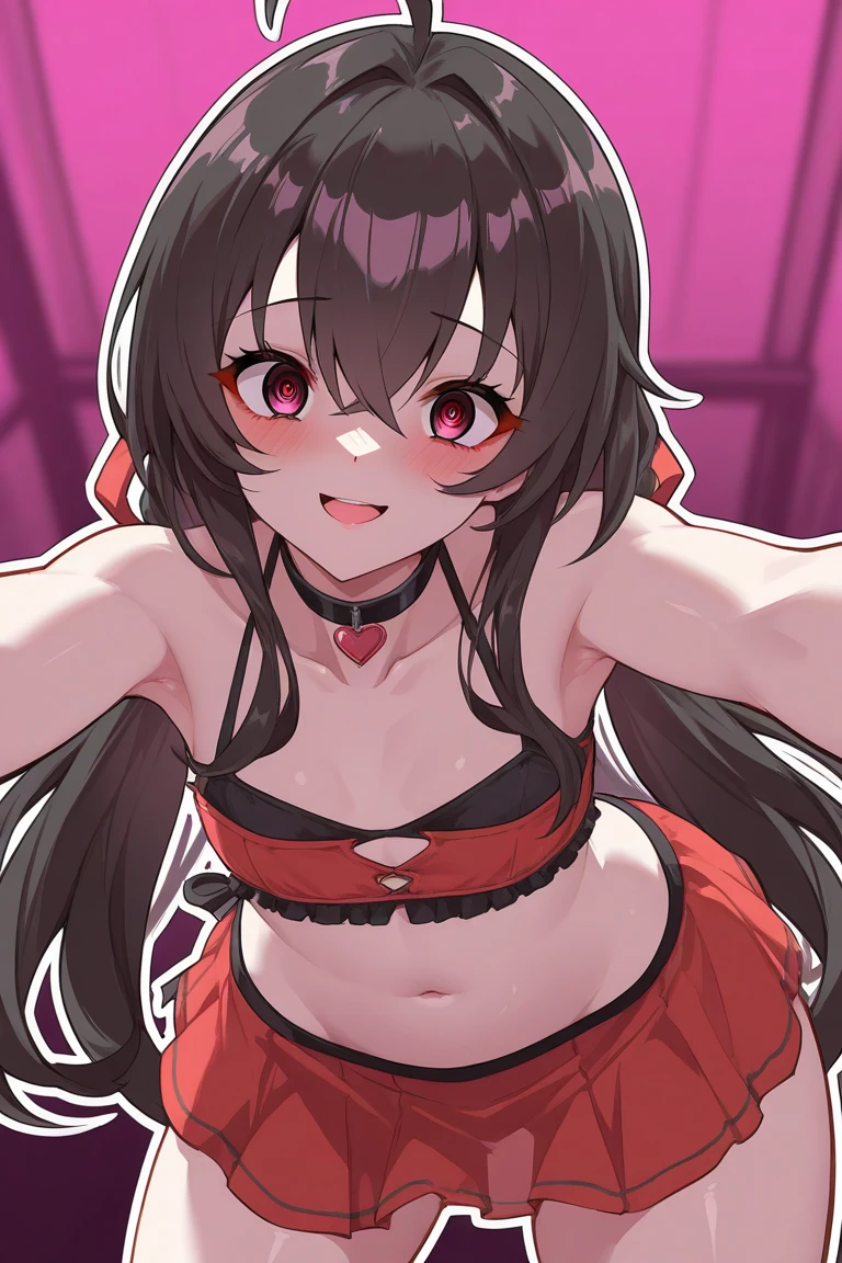 1girl,small very young futanari kitten girl,animal ears,tail,looking at viewer, red eyes, super horny sexually shy, panting orgasm expression, super high max quality picture, super sharp image, kawaii cute, with a tiny short body frame,heart item,ribbon,upper body, various sexual positions and poses, big thicc ass, small short torso, cameltoe, small flat , perfect nipples, sneak peeks at underwear, nipples protruding through clothing, cleavage, thick streams of cum shooting out the end of her cock, correct hands and fingers holding her penis with her right hand, correct anatomy, big thick veigned cock, cumming hard, black hair, red and black skirt or dress, panties falling down or ripped or to one side, short legs, setting/background is in a dark alley at night, one scrotum, no muscles, hourglass figure, small t, ahegao expression, recieving a handjob.