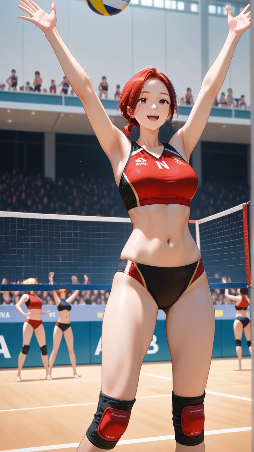A Female gymnasts,Ultras Detailed Realistic Illustration