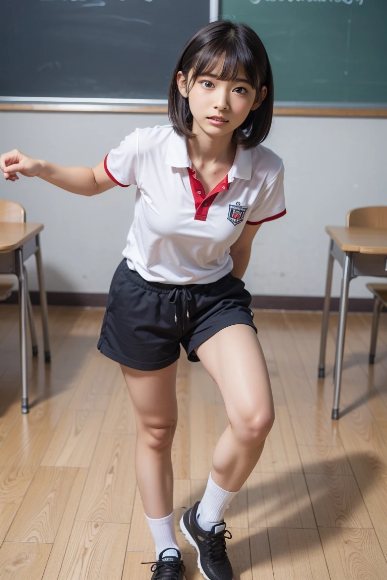 High School Girls、On all fours、ｔshirt