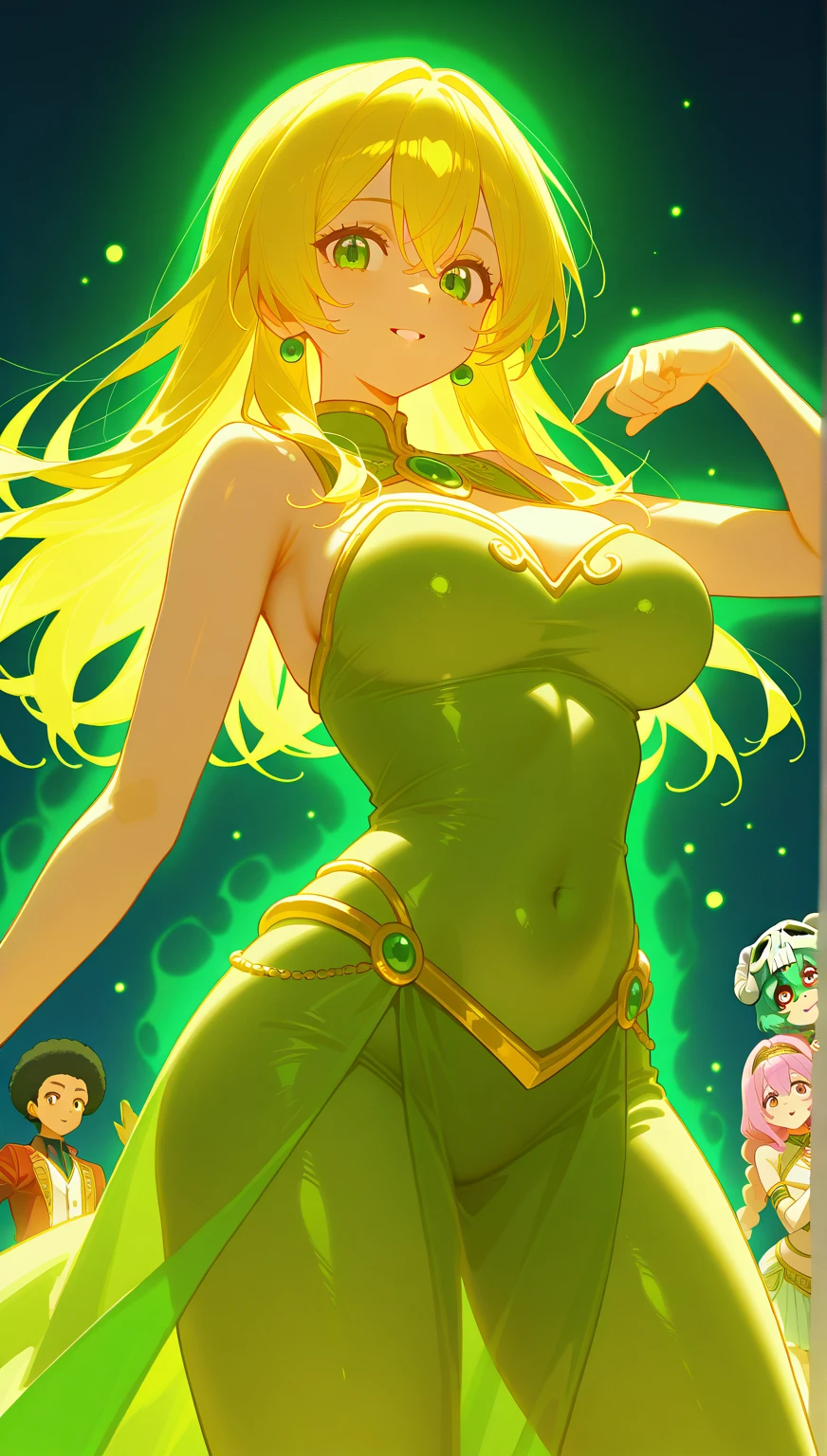 illustratio、(top-quality)、(((​masterpiece)))、(Hi-Res)、((full body Esbian))、Original、(1womanl)、A sexy、、Blonde woman in golden dress sitting on shelf, Golden dress, sexy dress, elegant gold body, in a gold one piece swimsuit, Blonde goddess, gold clothes, gold body, draped in gold, draped in shiny golden oil, golden goddess, shiny gold, shiny golden bikini, sexy gown, draped in silky gold, revealing stylish dress, Sexy look