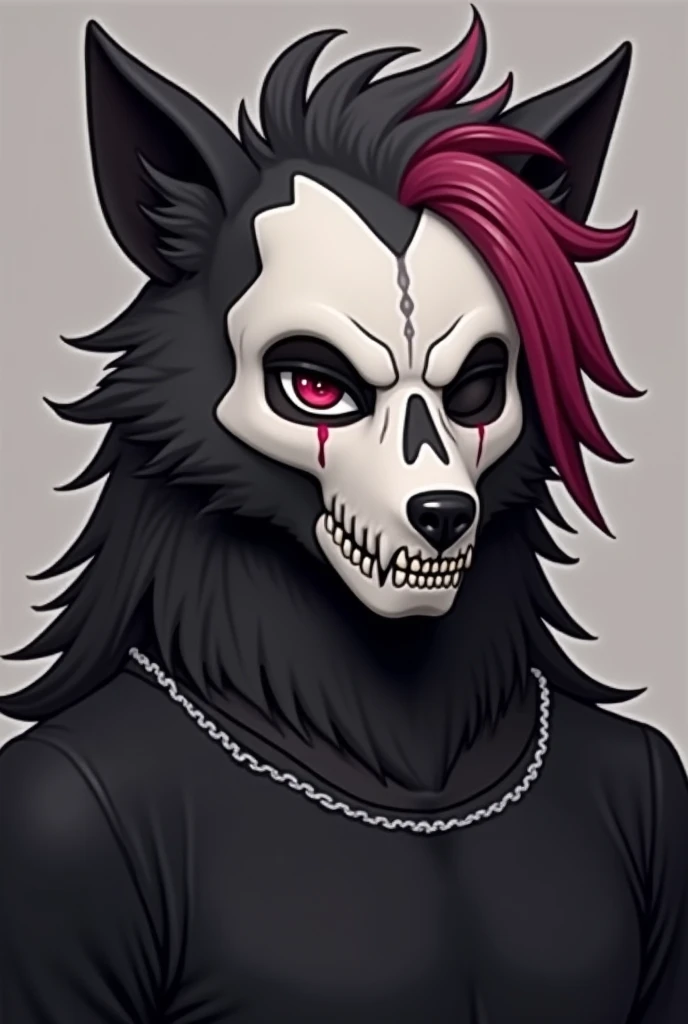 Death, the avatar of death,tomboy,woman,girl,skinny,long hair, black hair,androgynous,male focus,flat chest,white fur skin,furry, red eyes,a sensual physique, reaper,inspired by the style of 90’s comics, masterfully rendered with exceptional detail and thrilling, vivid colors, and somber lighting.