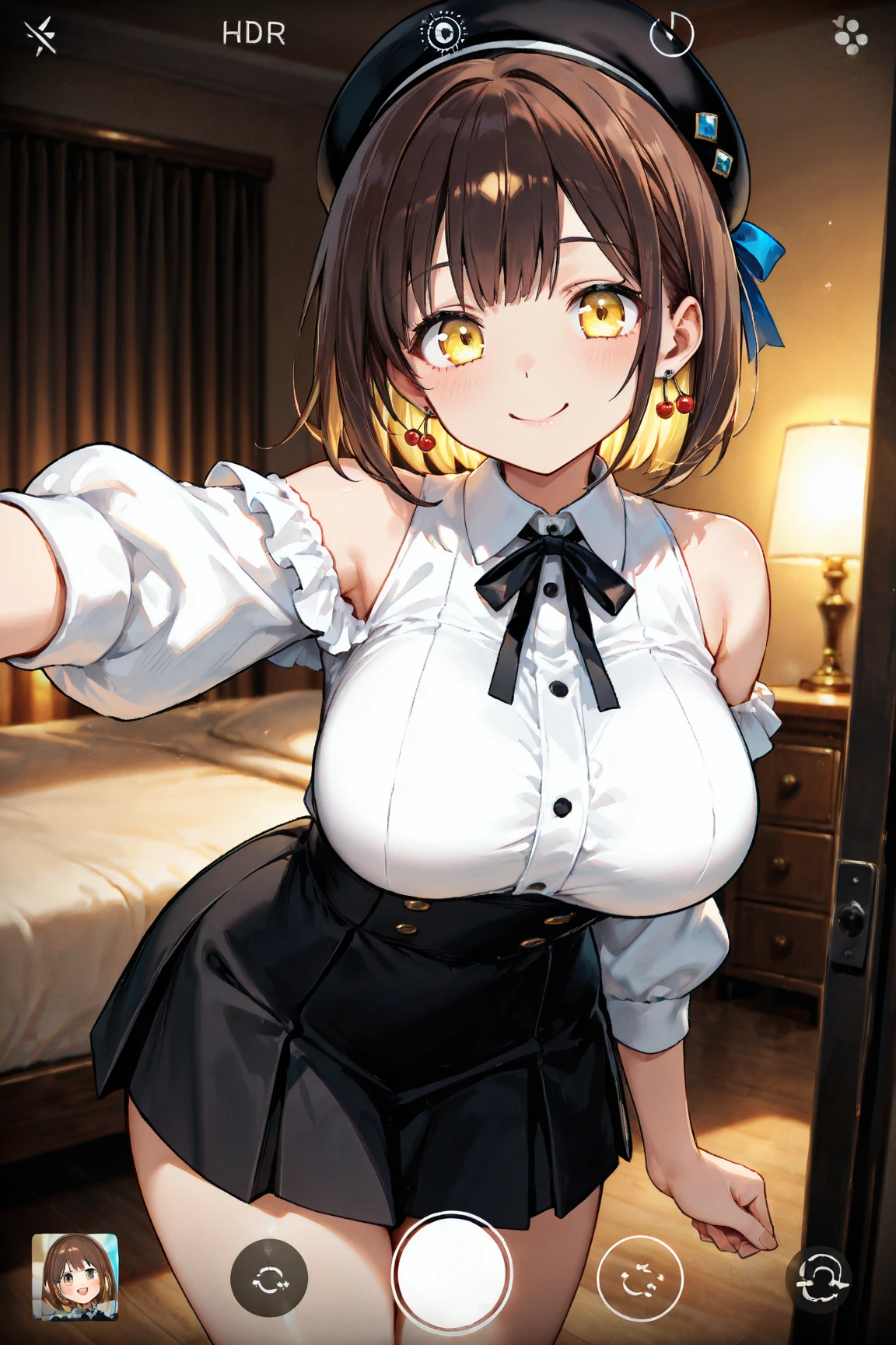 One girl, Mirai Kasuga, Large Breasts, Fingering, Grab from behind, Explore, hand in panties, Spread your legs, Lift up your shirt, Heterosexual, Faceless Man, Nipples, panties, Embarrassing, Open your mouth, blush, Sweat, , Pleated skirt, Love Hotel, indoor, break, Shiny skin, 最high quality, high quality, Absurd, High resolution, High resolution, Game CG, Highly detailed CG, amazing, Official Style, Ultra-fine illustrations, In detail, Complex, Complex details, Highly detailed CG unity 8k wallpaper