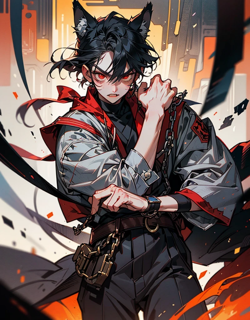 young Male, Blood mage, tribalistic tattos, contemporary clothes --auto