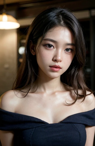 Highly detailed CG unity 8k wallpaper, of the highest quality, Super detailed, masutepiece, Realistic, photographrealistic, extremely detailed cute girl, 25yo, cleavage , (perspired) , Round eyes, peeping at the viewer, Blush, Smile, parted lip, Semi-body shot , Realistic、track suit、Realistic reproduction with vests , Panties , Squat, sports gym
