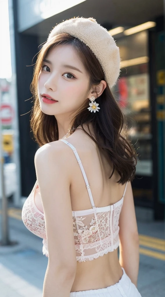 [最高masterpiece] table top, highest quality, shape, Highly detailed and finely crafted, High resolution 8K wallpaper, Japanese style,
Dynamic and beautiful form, Sharp features, Full body image of a 20 year old girl wearing spring clothes, oozing sex appeal,
Wavy hair flows softly around the face, cute expression, natural color lip, bold, Sexy pose with a seductive smile,
fashion aesthetics, exuding confidence and charm, [masterpiece]