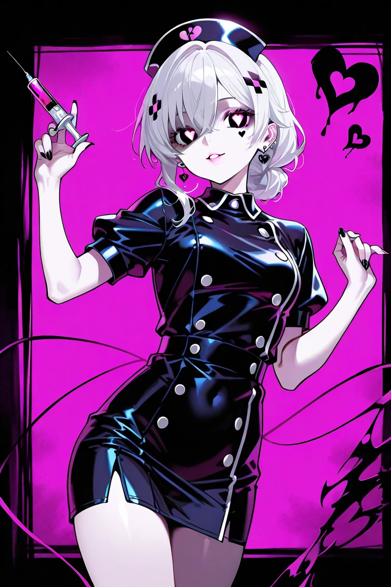 (monochrome):1.9, (greyscale):1.9 (1girl, adult, 26 years old, tall, petite, full body, ginger, (((small breasts))):1.9, (messy hair), black eyeliner, black eyeshadow, black lipstick, gothic background, ,prominent strong freckles, full body freckles, freckles on cheeks, freckles on nose, freckles on shoulders, freckles on chest, freckles on arms, freckles on stomach, onyx gemstone necklace, excited expression, sharp focus, plump stomach, detailed stomach, (((! entire_body covered in dark freckles)))), (anime style), <lora:boichi_manga_style_offset:1>, (boichi manga style), action pose, goth leather bodysuit, magic around hands