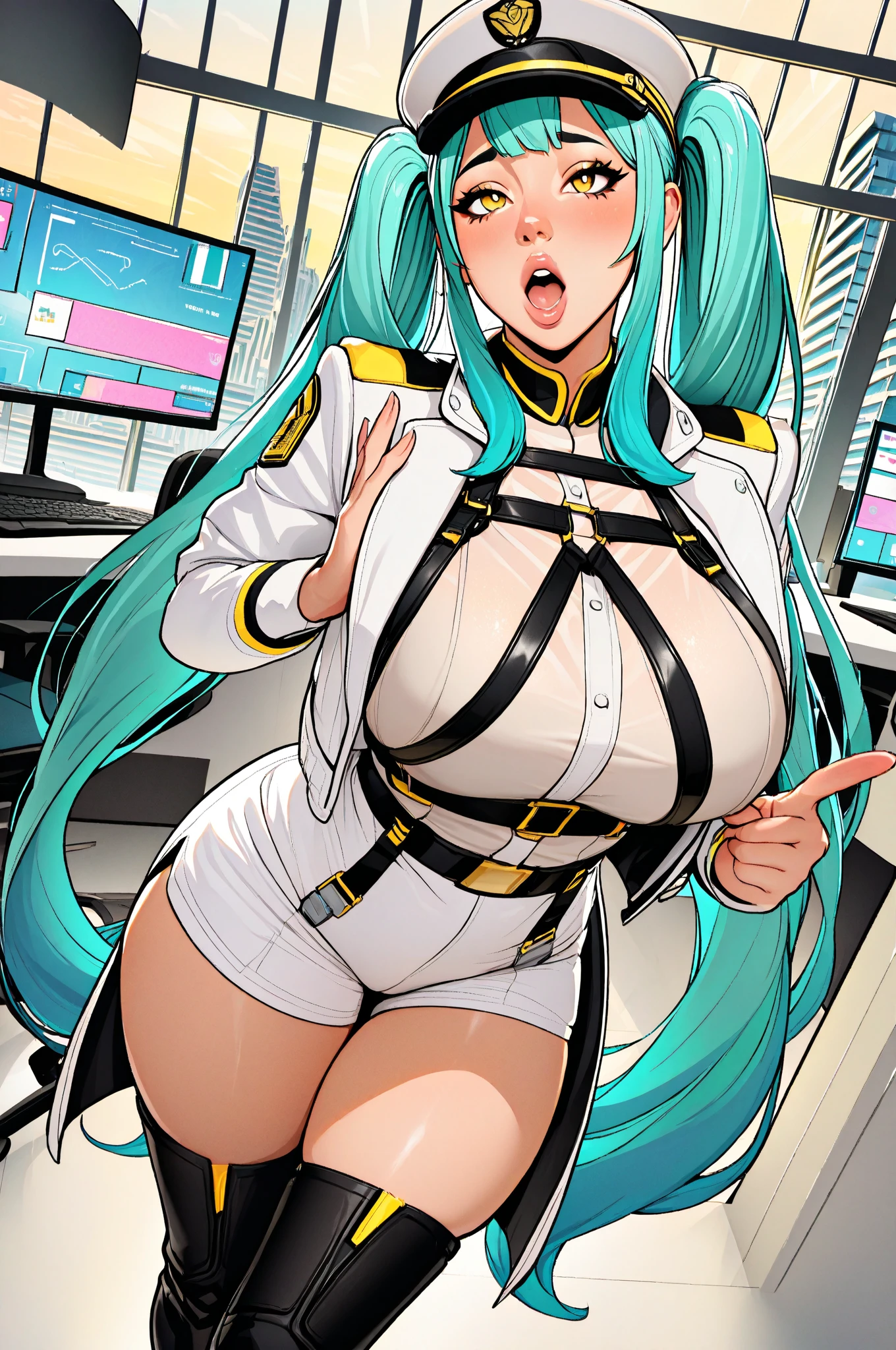 (masterpiece, best quality:1.2), 1girl, solo,mature_lady, ??????, pussy, ???,make love, delicate face,detail eyes,floating hair,big breasts, floating clothes,,Akali(league of legends),  long_the sleeve,White hood,short white pants,,Tattoos are , Eternal, full_body, arma,scyscraper,daggers,,White boots, Leucorrhoea,White mask,in a palace