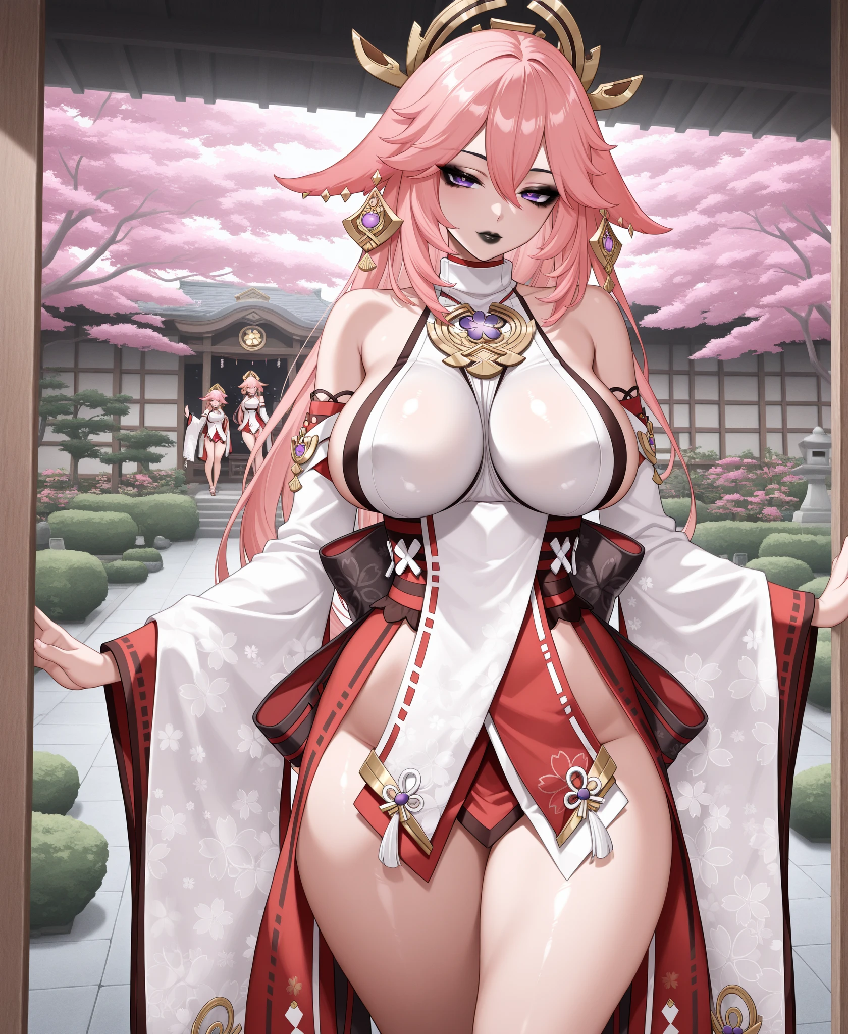 Tamamo, used by men for sexual relief super breasts Plump Big areola Ahegao Big Ass Big waist Plump Thick thighs Tamamo raped by multiple men Expose Multiple onlookers Tamamo sold at the slave market Show Tamamo gets a big dick put in her pussy Restrained Perfect Hands Highly detailed face