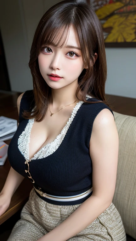 A beautiful Japanese-Korean woman so realistic you could mistake her for a photo(Big Breasts)