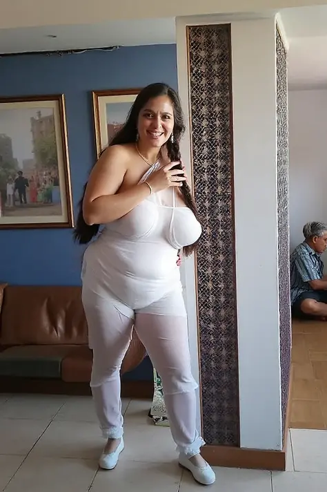 Mature old woman 80 years with black hair, plus size, old face and body with many wrinkles, loose skin, standing at bedroom posing for photo, She wearing white dress and large neckline and lace stockings, ponytail, side view. jaw dropping mature older beauty, old face and body with wrinkles, old face, full visible legs, smiling, attractive grandma, a gorgeous old hair, beautiful old grandma, lovely older mature grandma, gorgeous beautiful grandma over 80 years old, beautiful black hair grandma, beautiful detailed body and face, a beautiful old granny