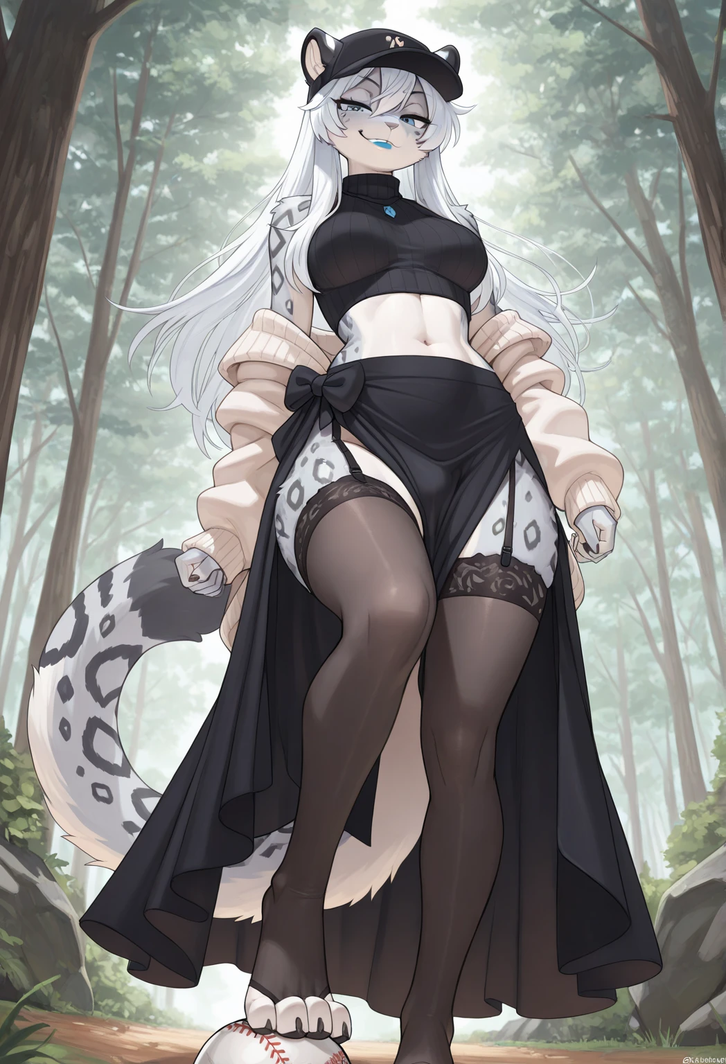 1girl, bunyip, scales, darkskin, full body, outdoors,