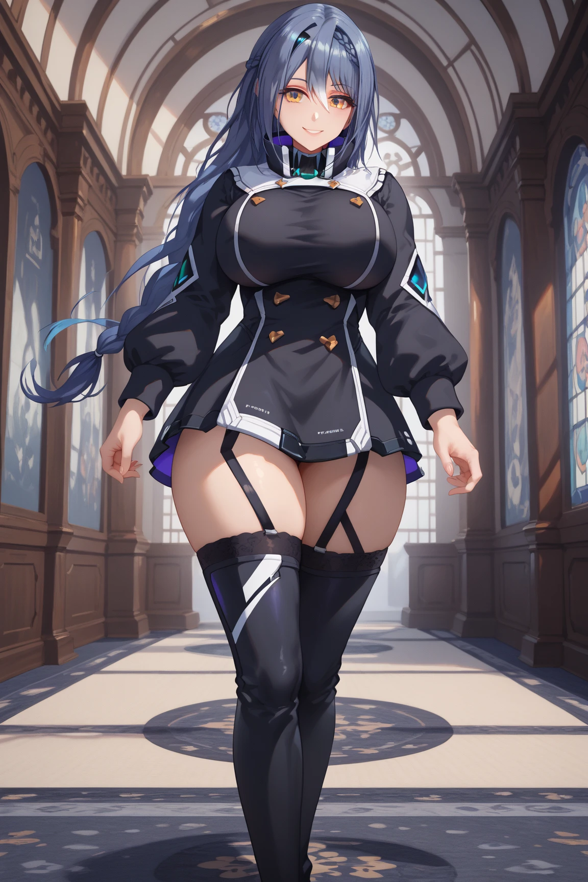 ((Highest quality、masterpiece、Anime Style、Highest quality、High resolution、8k、detailed、ultra-detailed:1.3))、Long legs、Sharp focus:1.2, Beautiful woman with perfect figure:1.4、(smile:1.2), double eyelid、30-year-old woman、Sexy pose、((((Shut your mouth.、One Woman、ワンピース:1.5)))),The background is tokyo