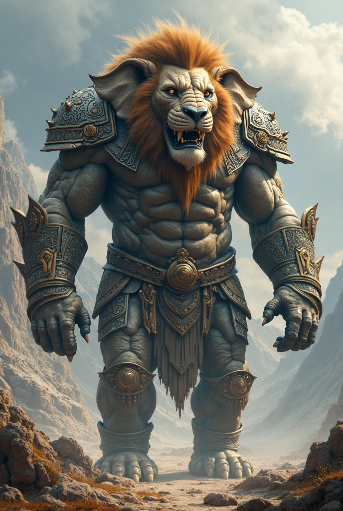 Dangerous fusion of lion and rhino 