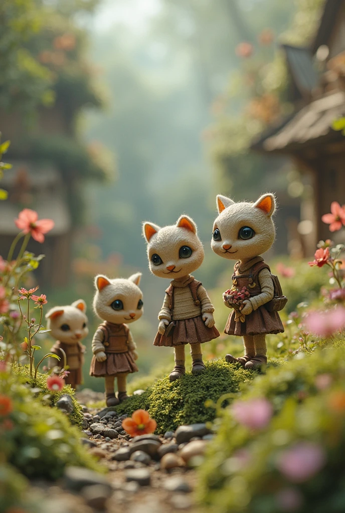 best quality,ultra-detailed,realistic:1.37,woolen,felted,animals,lively,soft texture,cute animals,fluffy,handmade toys,colorful,artistic,craftsmanship,wool sculptures,unique design,adorable,playful,artistic creation,creative,handcrafted,three-dimensional,hand-felted creations,precise details,whimsical,fuzzy,charming,wool craftmanship,eye-catching,handmade warmth,expressive,crafty,beautifully crafted,impressive,decorative,pastel colors,handmade art,wool art,wool felt animals,lifelike,clothing and accessories,interior decoration,handmade gifts,wool crafts,cute little creatures,warm and cozy,creative artistry.