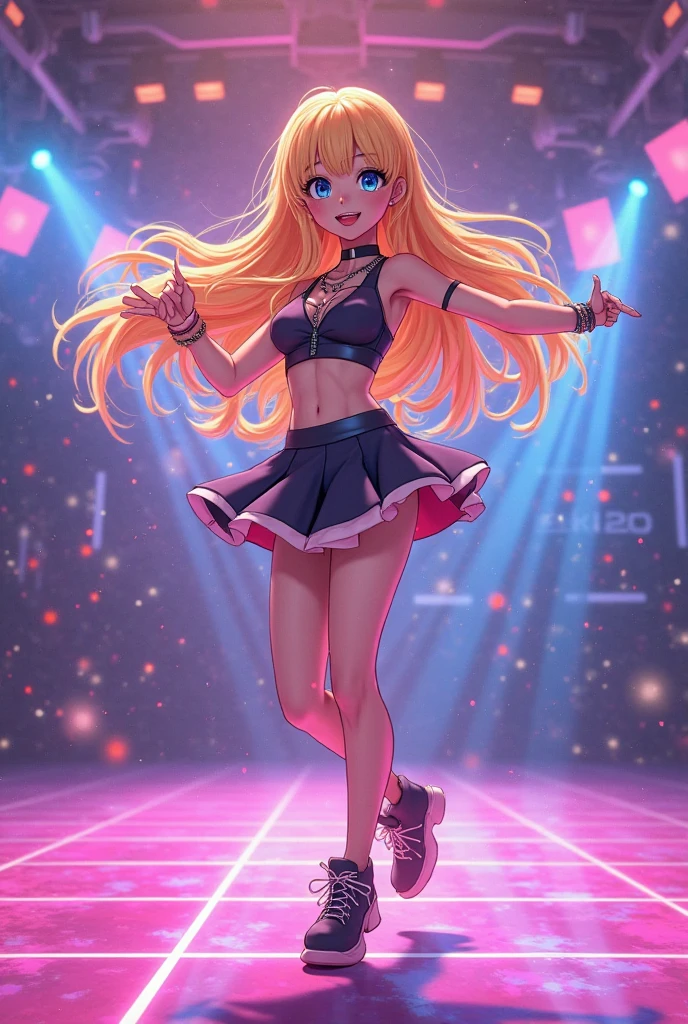 aldult, Play the guitar, Dance, perfect female figure, breast, Stand with your legs together, legs crossed, White和黑色洛丽塔连衣裙, pantyhose, Blonde hair and fringe, light eyes, pissing herself, pissing, pissing self, 非常渴望pissing, miniskirt, holding guitar on stage, full face blush, sad, cry, panicked, , White, So wet, pissing, pissing self, pissing, pissing self, Urination puddles, Her own urine formed around her feet, stand on stage, Cinema lighting, move