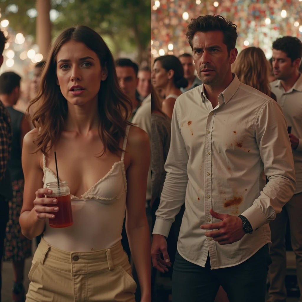 Ilustrate people meeting Maya, a young artist struggling to make ends meet, and Marcus, a disillusioned corporate executive. Their chance encounter on a crowded street sparks a series of events that will challenge their beliefs about human nature.