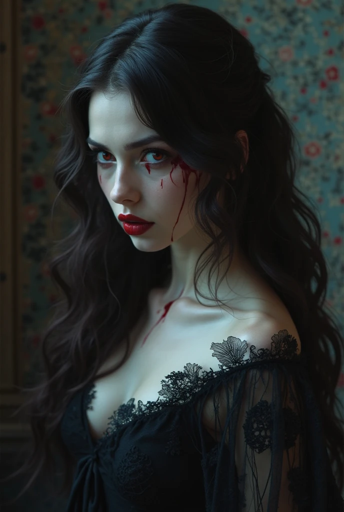 A vampire, beautiful, cruel.