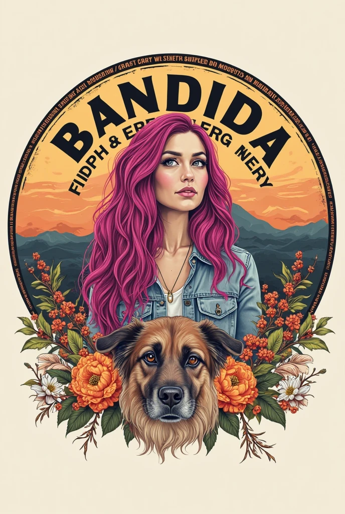 Create the letters of Hollywood but with words "yupilandia" with a black-skinned person riding a brown horse with a background full of rainbow colors