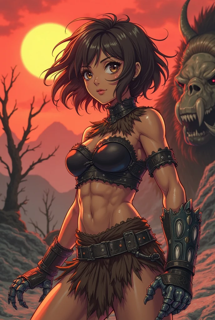 a beautiful detailed woman,1girl,barbarian warrior,primitive tribal warrior,full body painting,dynamic poses,white background,(best quality,4k,8k,highres,masterpiece:1.2),ultra-detailed,(anime:1.37),hyper detailed skin,extremely detailed face,detailed eyes,detailed lips,detailed hair,muscular,powerful,strong,fierce expression,dramatic lighting,dynamic