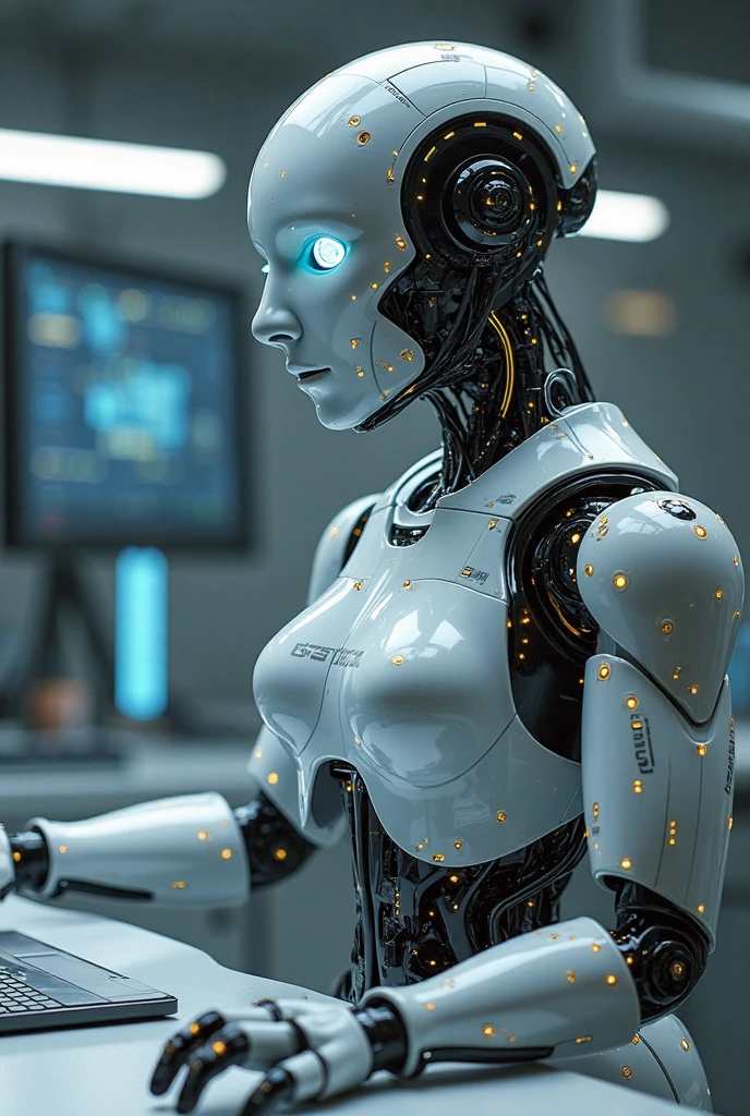 Allisfulloflove1024, robot, full body, high technology cyberpunk background, highly detailed, photography, ultra sharp, film, bokeh, professional, 64k <lora:lcm_lora_sdxl:1> <lora:add-detail-xl:1.5> <lora:Allisfulloflove1024:0.8>