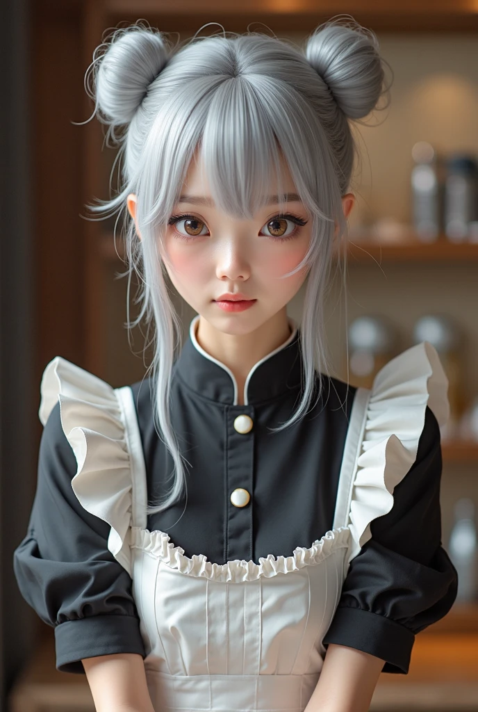 White-haired loli cat lady