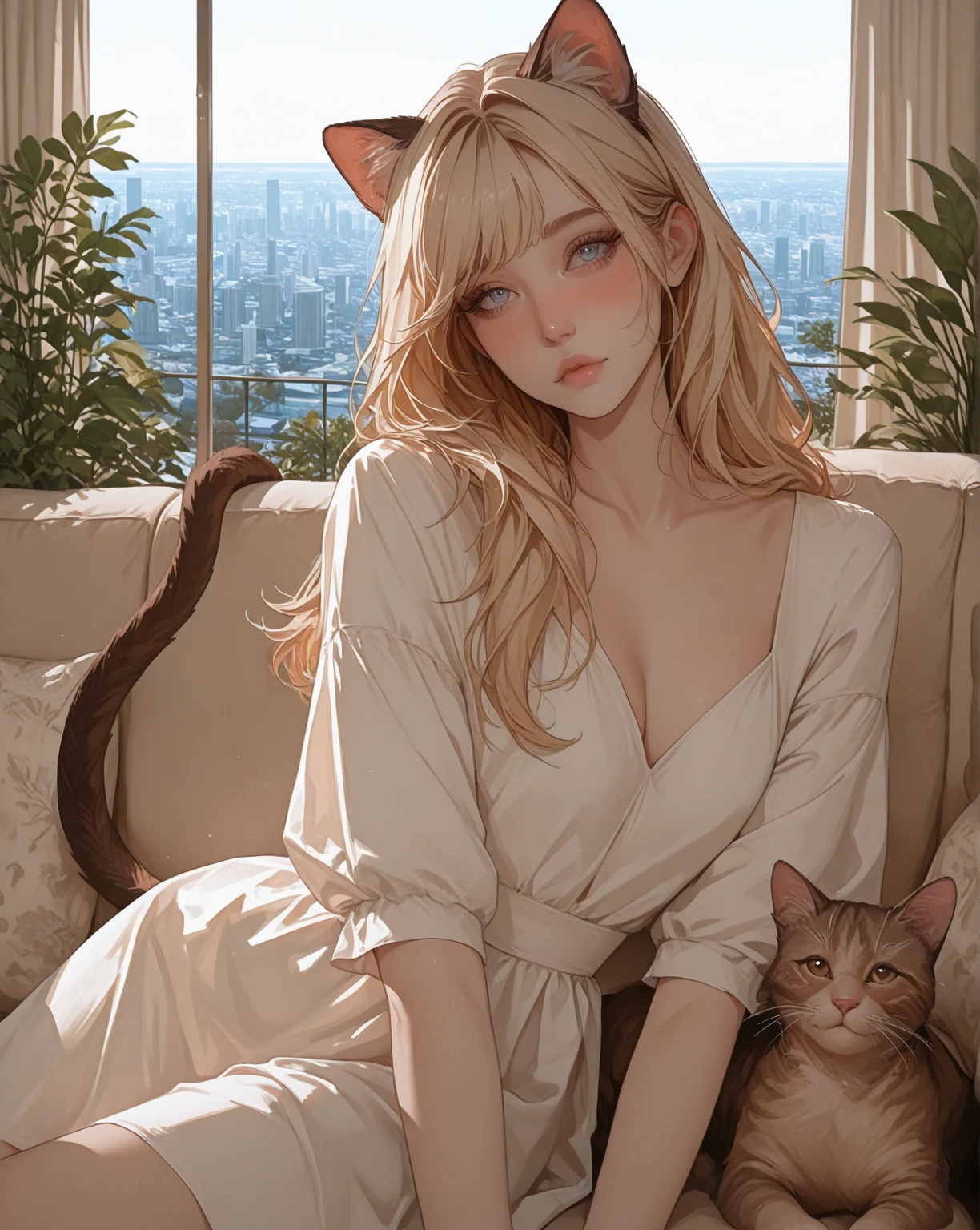 (Leica 10772MP, 85mm macro lens, F/8 aperture, Movie Stills), (RAW Shooting, Photorealism:1.5, 8K, best quality, masterpiece, Ultra-high resolution), bedroom, Highly detailed skin and facial texture:1.2, Japanese Girls, (Fox Eyes:1.2), 32 years old, curls, White skin, White skin, Emphasize cleavage, (Black Hair:1.3), (Silk red dress:1.4), (Ultra-skinny dress:1.3), (Transparent Bra and Garter Set:1.1), (Raindrops falling on me:1.2, Wet:1.4, wet blonde hair:1.3), Grin, Squint, milk, milky white, Beautiful brown eyes, Beautiful clavicle, (Sweating like rain:1.3), huge , (Breast compression:1.5), on the bed