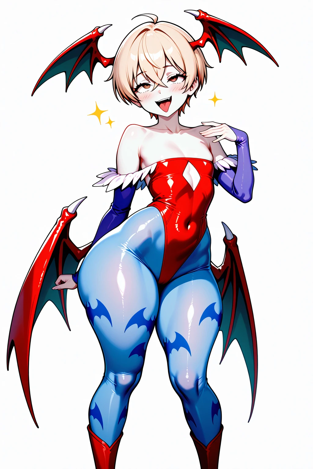 (Masterpiece, Best Quality, High Quality), Hoshizora rin, orange hair, short floating hair, yellow eyes,breasts,bangs,demon_girl,head_wings,wings,animal_print,(pantyhose:1.1),bat_print,bat_wings,print_legwear,bridal_gauntlets,leotard,bare_shoulders,cleavage,large_breasts,black_wings,orange_gloves,thong_leotard,bat print,clothing_cutout,purple_wings,heart_cutout,low_wings,black_leotard,bat,highleg_leotard,purple_legwear,highleg,demon_wings,feather_trim,gloves,koakuma,cutout_above_navel,thicc thighs,collarbone, standing, night ,paw pose, Cameltoe 