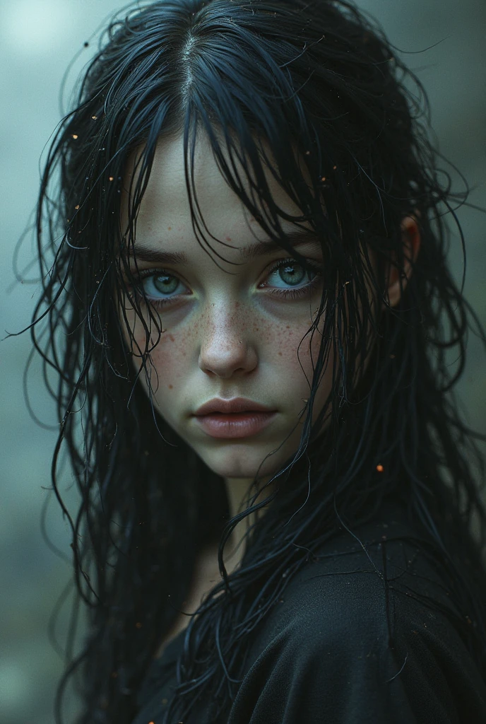 Photorealistic, highest quality, highest resolution, super detailed, 16k, movie lighting, rainy night, ((two young teens)), superbly beautiful young siblings, ((11yo and 9yo)), walking in the rain, wet in the rain, wet hair, street lamp light, detailed eyes, Expressions of happiness, tantalising body, curvaceous, angles of view that look like classic movies, works by famous directors, (detailed face and eyes:1.2), cinematic, full body shot, see through wet shirt, shallow cleavage, small round breasts, slim hips, realistic wet skin, realistic wet hair, realistic wet shirt, Lebanese